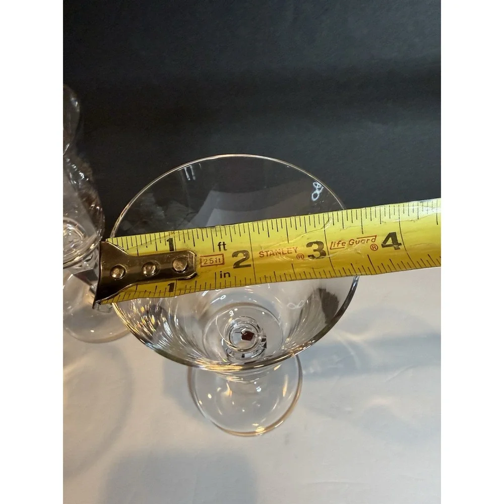Miller Rogaska Alfresco Clear Wine Glasses Set of 8 Crystal 6 3/4”